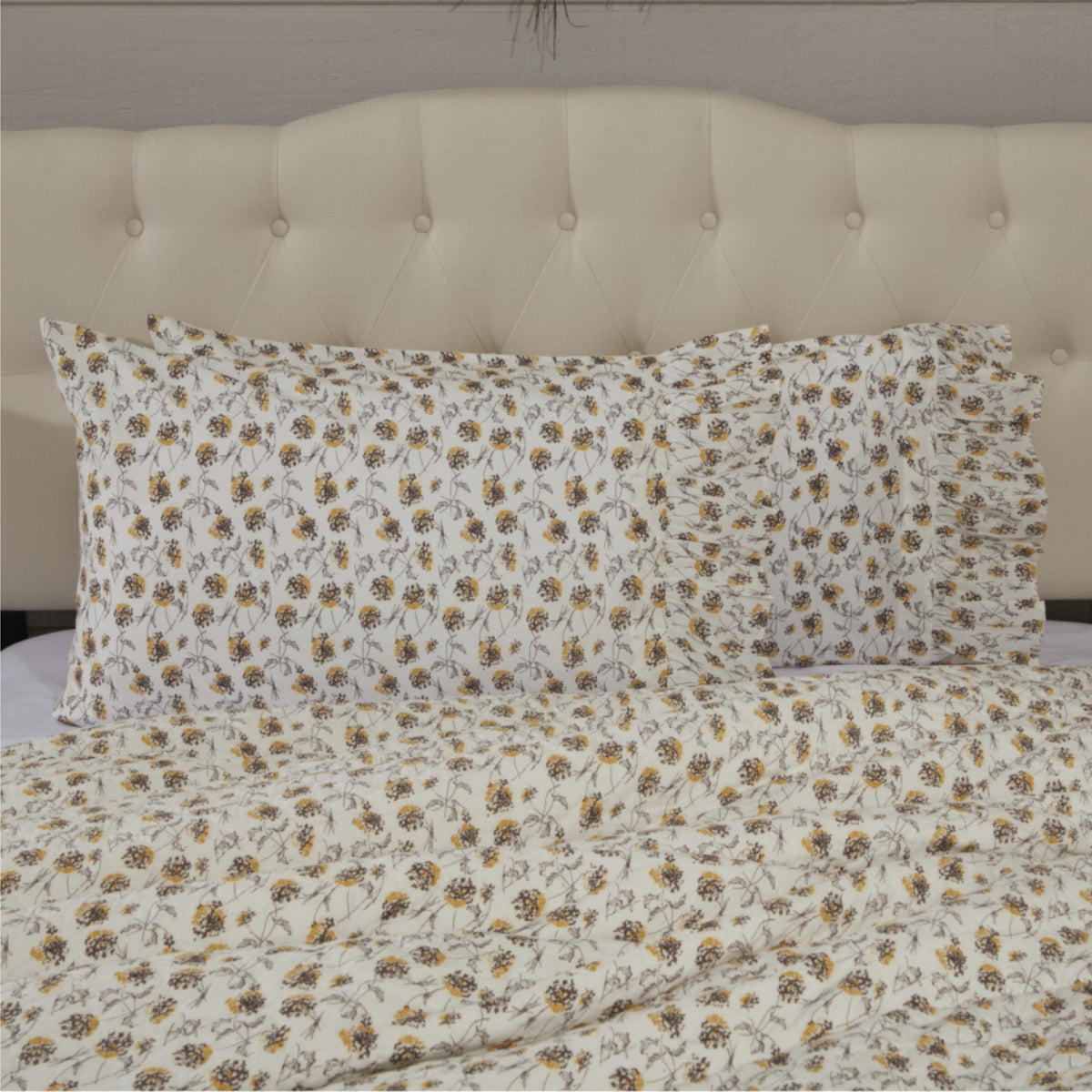 Morning Meadow Floral King Pillow Case Set of 2 +5