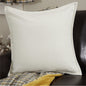 Morning Meadow White Velvet Pillow Cover 20Lx20W
