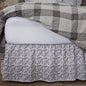 Twilight Floral King Bed Skirt 80Lx78Wx16