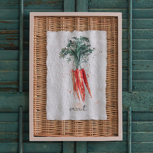 Framed Carrot Basket Art - Min of 2