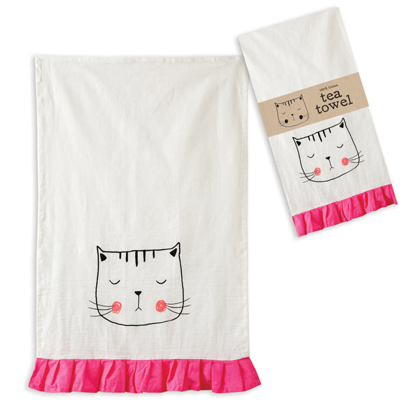 Kitty Tea Towel - Min of 4