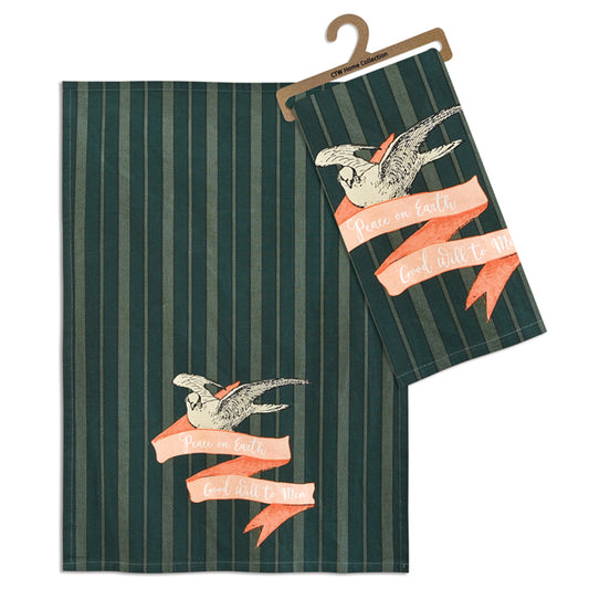 Peace on Earth Tea Towel - Min of 4