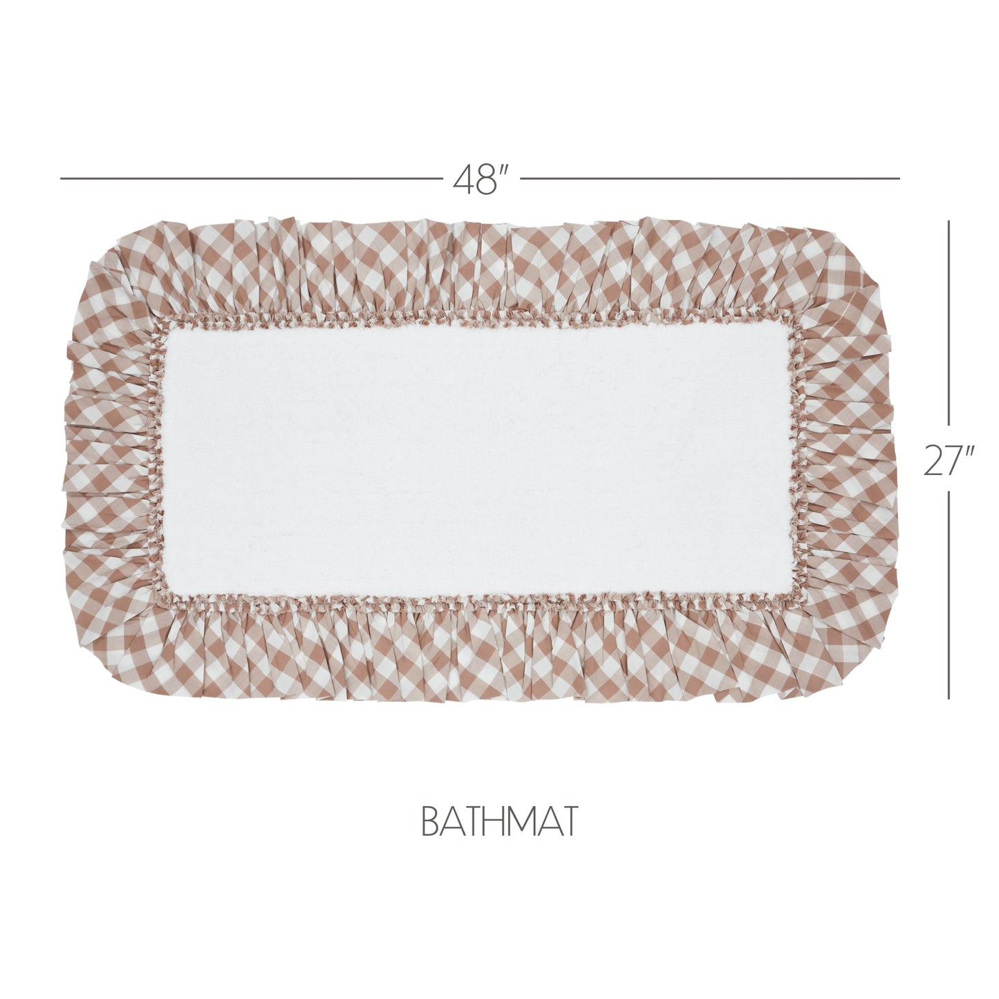 Annie Buffalo Portabella Check Bathmat 27x48