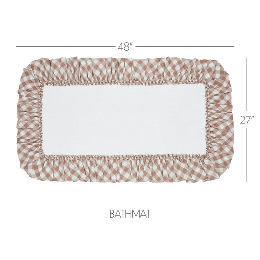 Annie Buffalo Portabella Check Bathmat 27x48