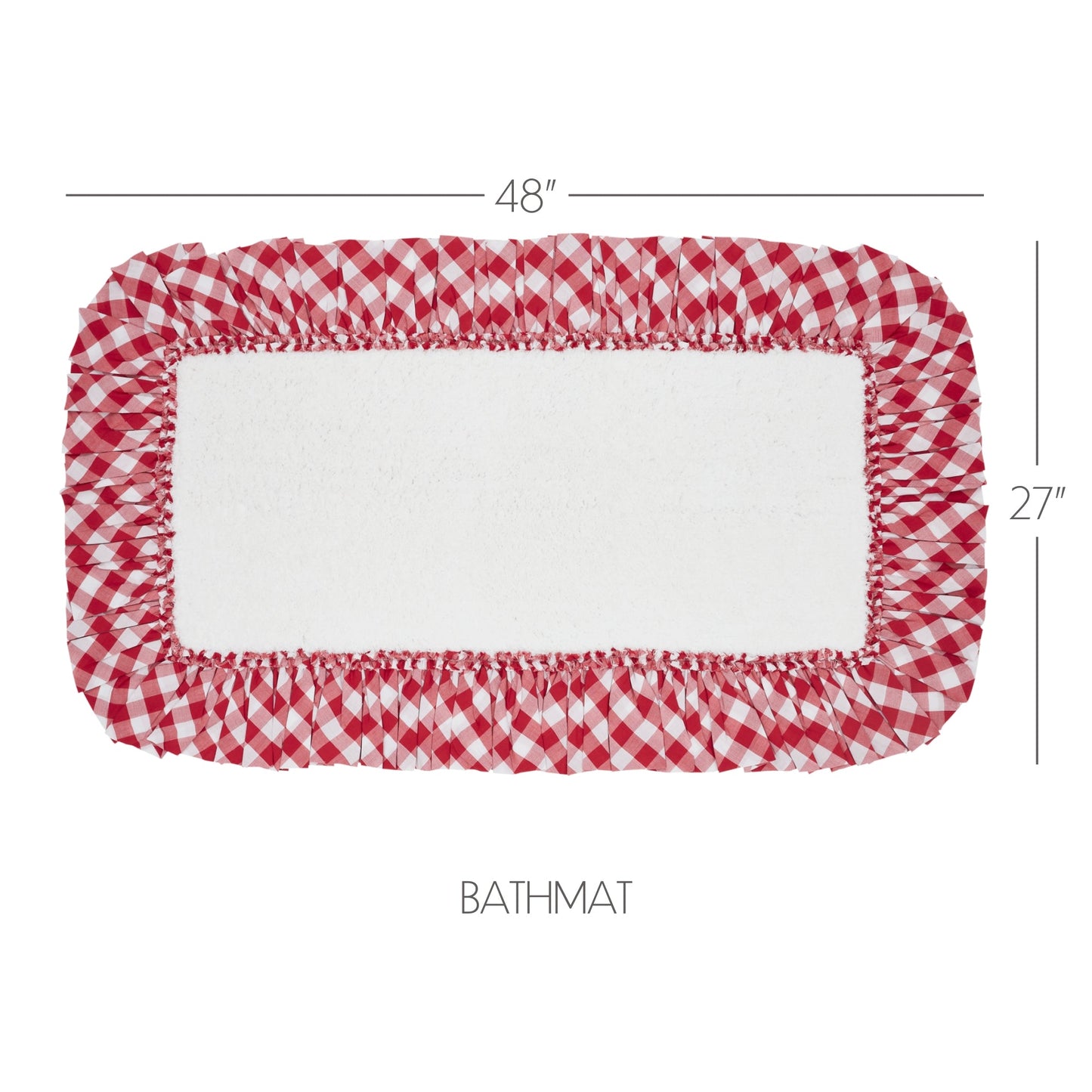 Annie Buffalo Red Check Bathmat 27x48