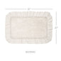 Burlap Antique White Bathmat 20x30