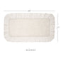Burlap Antique White Bathmat 27x48