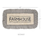 Sawyer Mill Charcoal Farmhouse Bathmat 27x48
