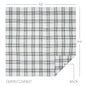 Black Plaid Queen Coverlet 94x94