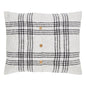 Black Plaid Standard Sham 21x27