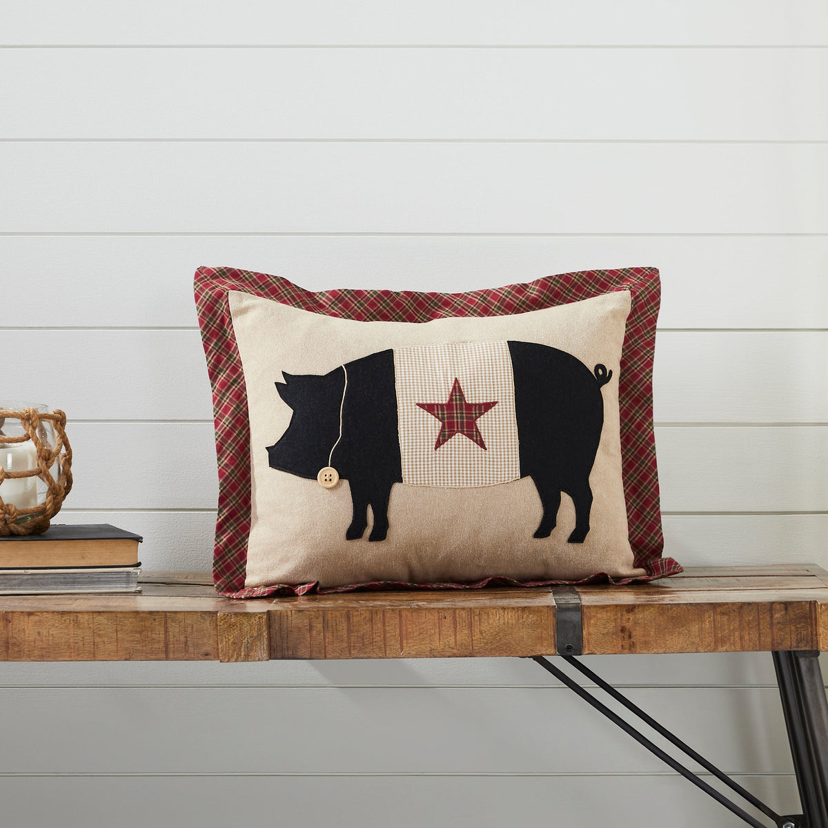 Cider Mill Primitive Pig Pillow