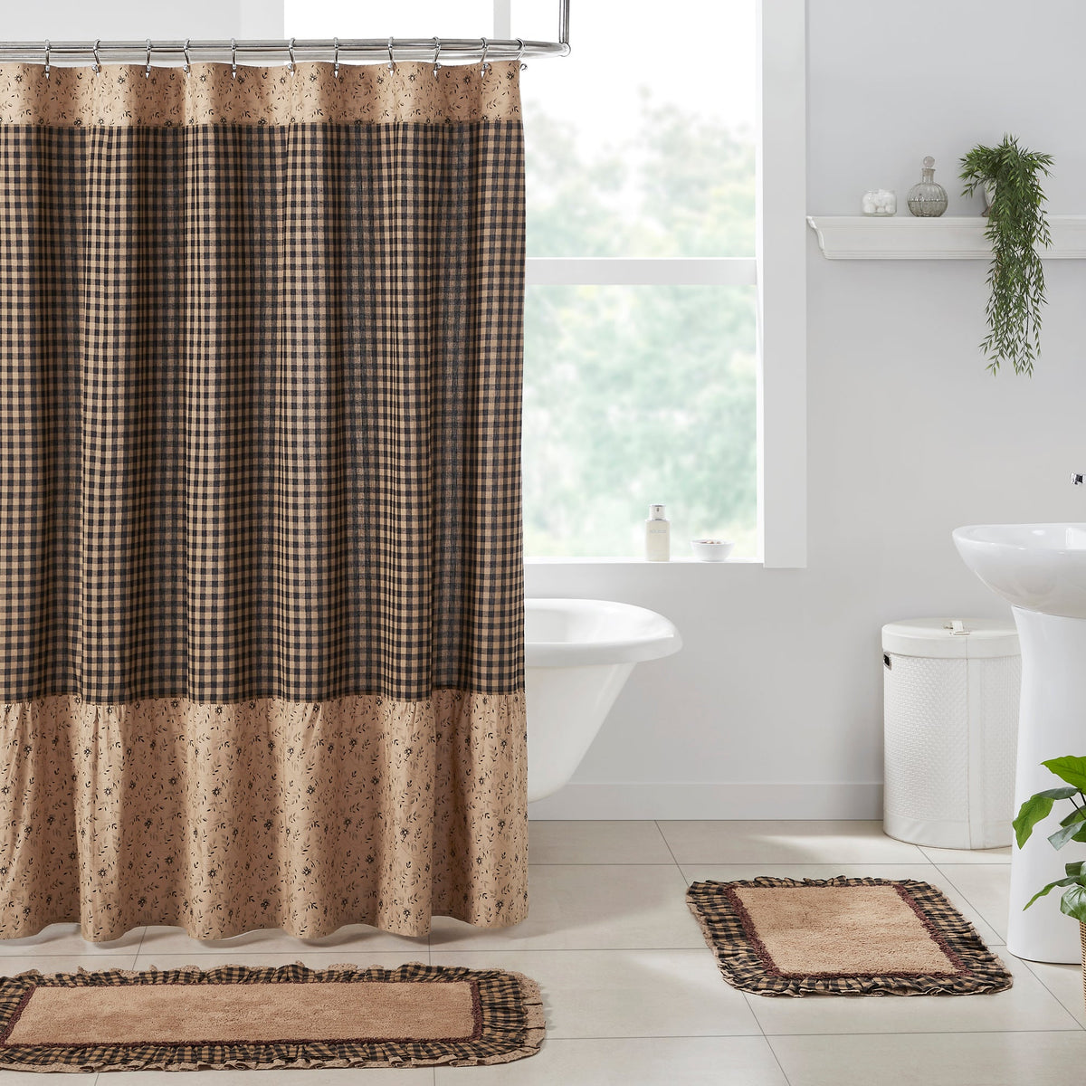 Maisie Ruffled Shower Curtain