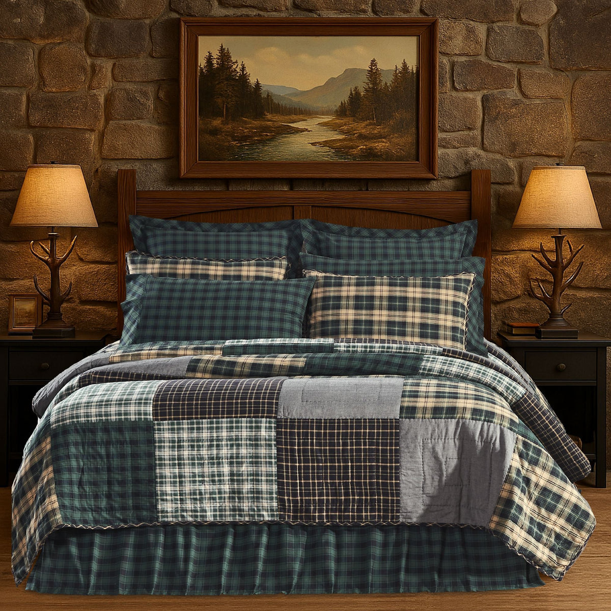 Pine Grove Twin Quilt 68Wx86L