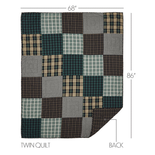 Pine Grove Twin Quilt 68Wx86L