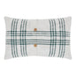 Pine Grove Plaid Embroidered Trees Pillow 14x22