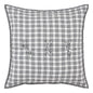 Sawyer Mill Black Quilted Euro Sham 26x26