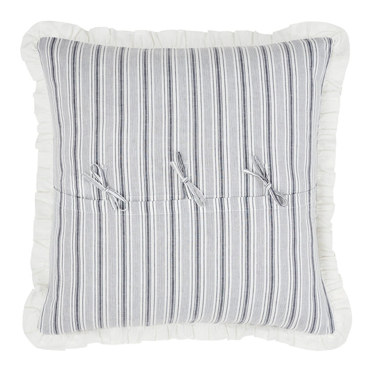 Sawyer Mill Black Fabric Euro Sham 26x26