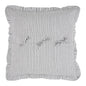 Sawyer Mill Black Ticking Stripe Fabric Euro Sham 26x26