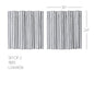 Sawyer Mill Black Ticking Stripe Tier Set of 2 L24xW36