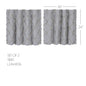 Frayed Lattice Creme & Black Tier Set of 2 L24xW36