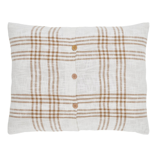 Wheat Plaid Standard Sham 21x27