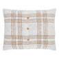Wheat Plaid Standard Sham 21x27