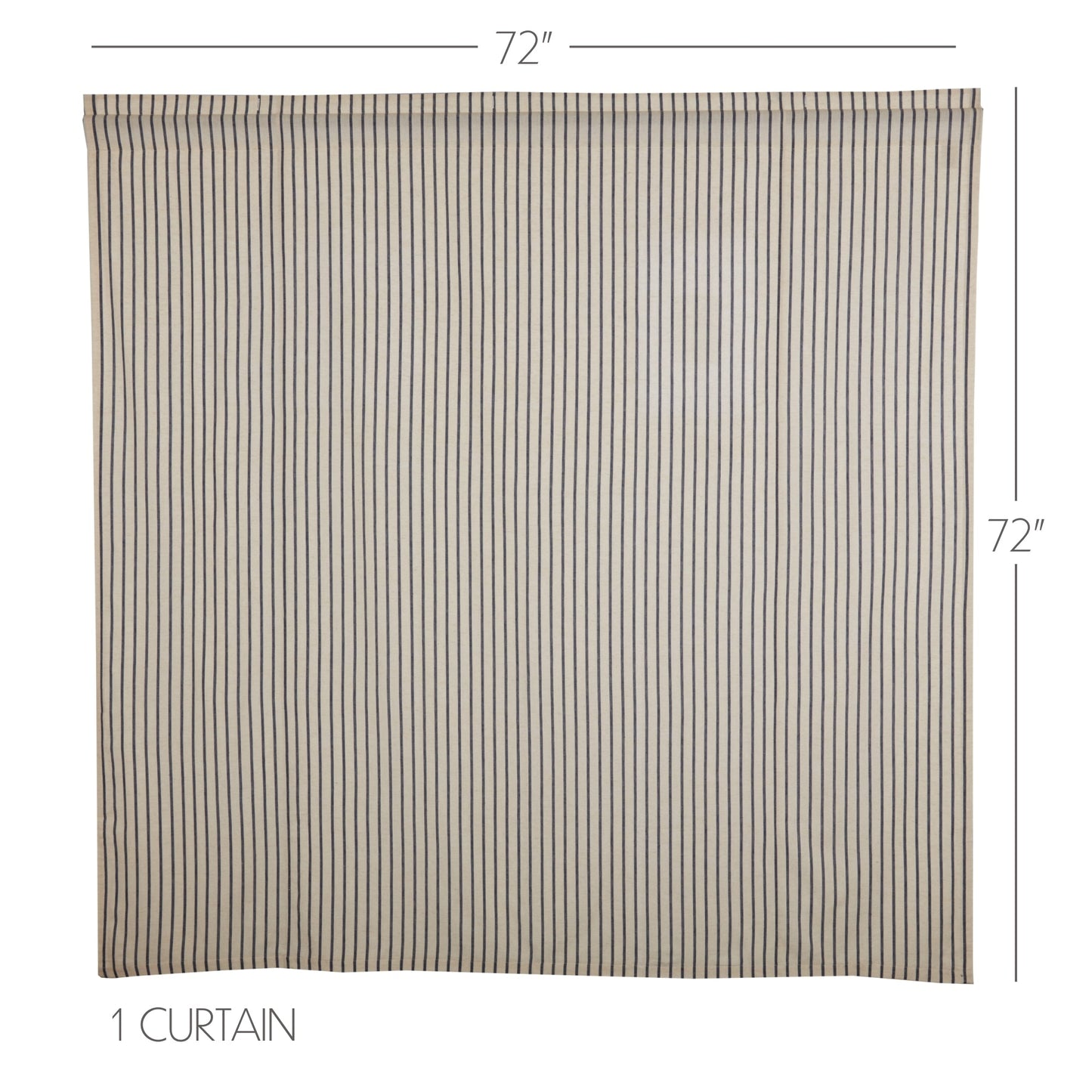 Kaila Ticking Stripe Shower Curtain 72x72