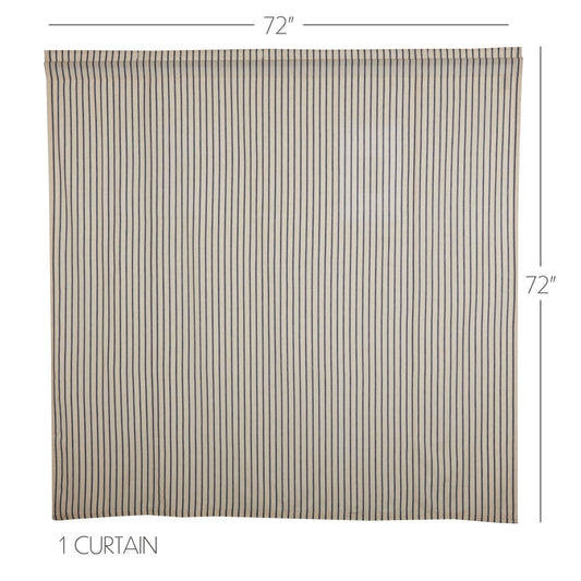 Kaila Ticking Stripe Shower Curtain 72x72
