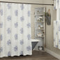 Lydia Blue Shower Curtain 72Lx72W