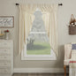 Betsy Stripe Prairie Curtain Set of 2 63Lx36Wx18