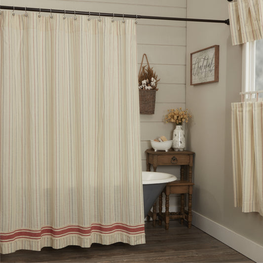 Betsy Stripe Shower Curtain 72Lx72W
