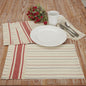 Betsy Stripe Placemat Set of 4 18Lx12W