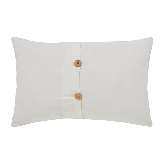 Burlap Applique Carrot Pillow 14x22