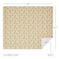Dorset Gold Floral Luxury King Quilt 120WX105L