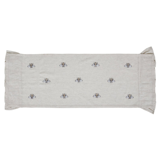 Embroidered Bee Runner 13x36