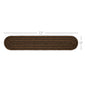 Black & Tan Jute Oval Runner 13x72