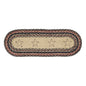 Colonial Star Jute Oval Runner 8x24