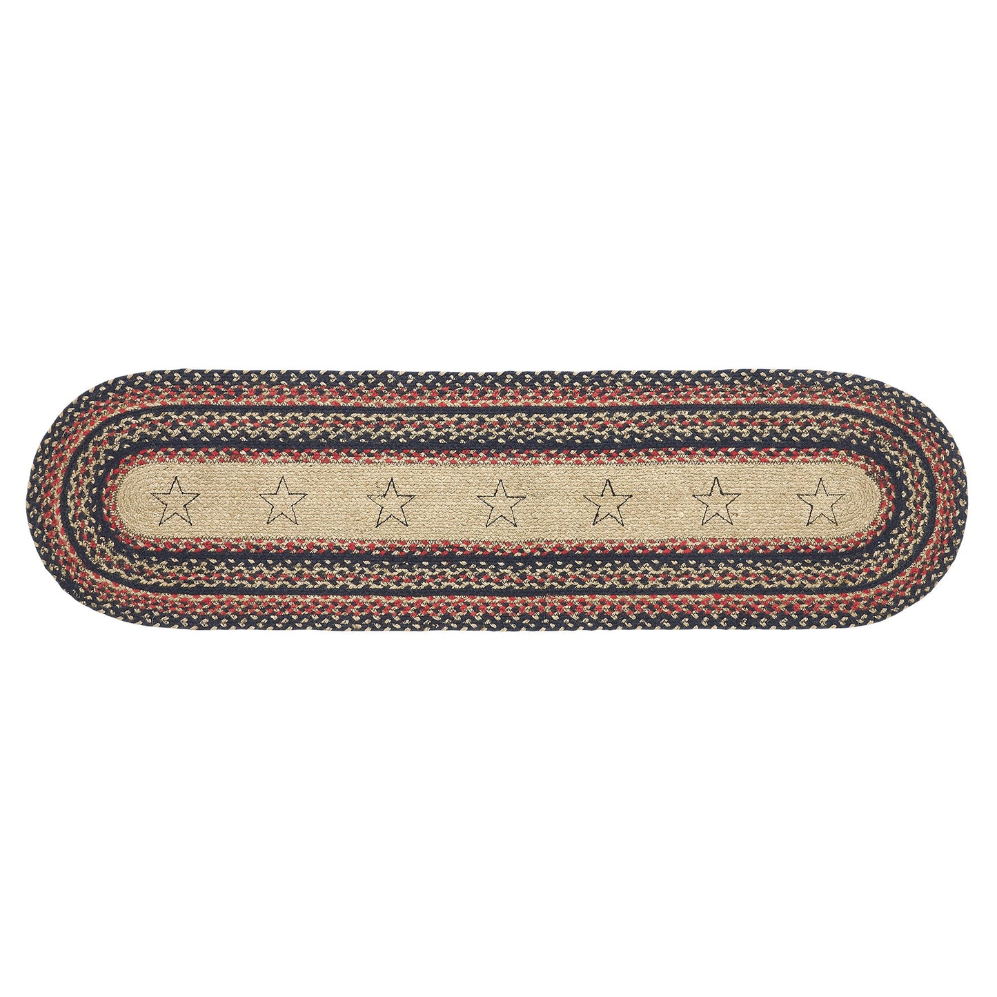 Colonial Star Jute Oval Runner 13x48