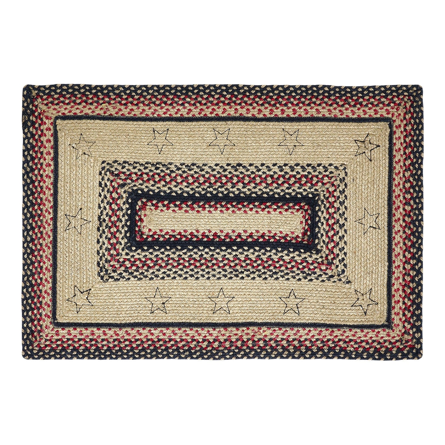 Colonial Star Jute Rug Rect 24x36