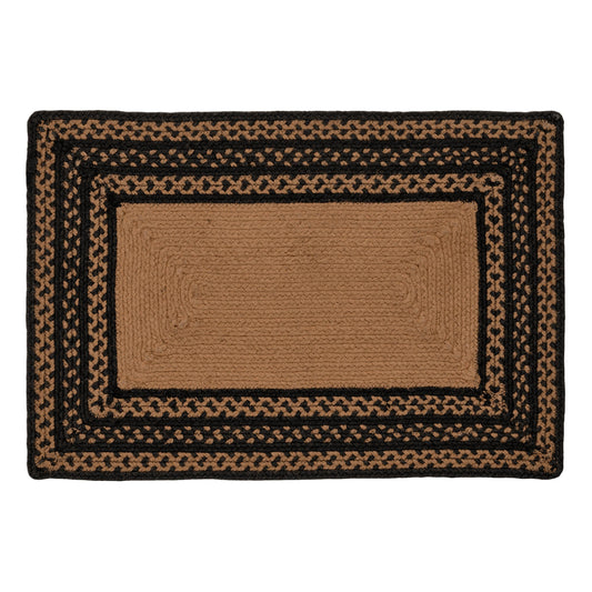 Farmhouse Jute Rug Rect Stencil Stars 20x30