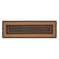 Farmhouse Jute Rug/Runner Rect Stencil Stars w/ Pad 24x78