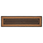 Farmhouse Jute Rug/Runner Rect Stencil Stars w/ Pad 24x96
