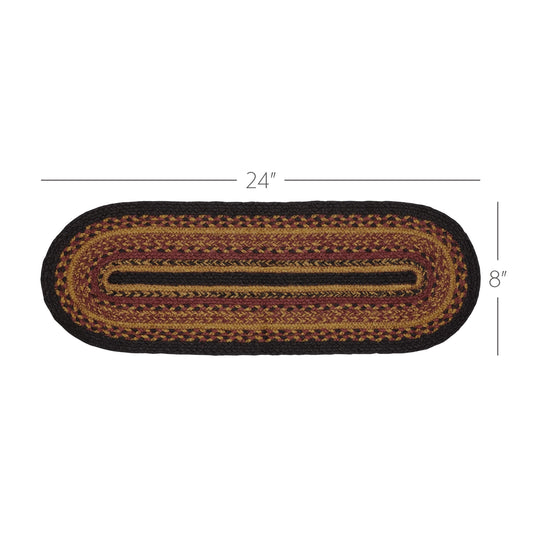 Heritage Farms Jute Oval Runner 8x24