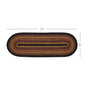 Heritage Farms Jute Oval Runner 8x24