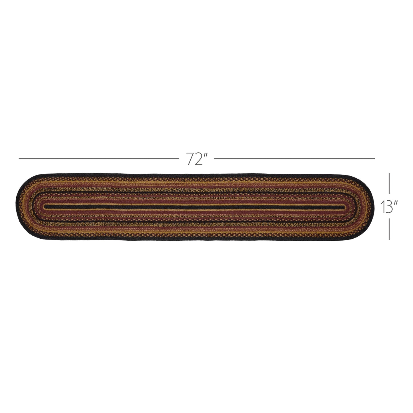 Heritage Farms Jute Oval Runner 13x72