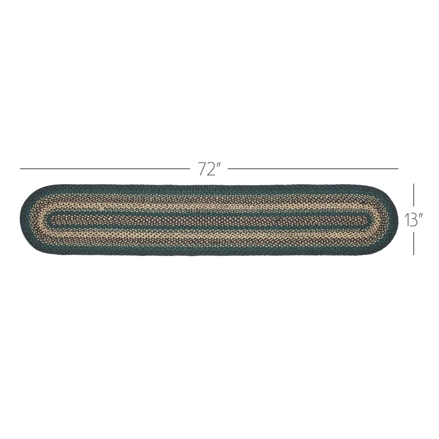 Pine Grove Jute Oval Runner 13x72