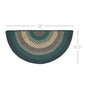 Pine Grove Jute Rug Half Circle 16.5x33