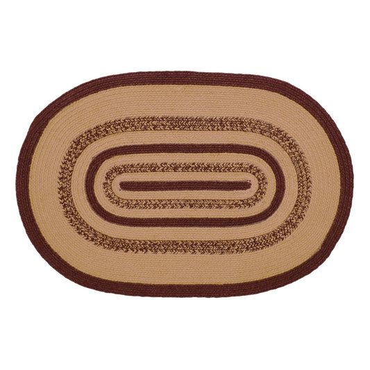 Potomac Jute Rug Oval Stencil Stars 24x36