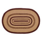 Potomac Jute Rug Oval Stencil Stars 24x36
