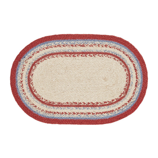 Celebration Jute Oval Placemat 10x15